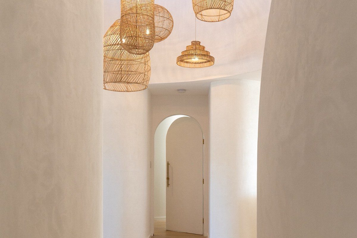 Plastered hallway